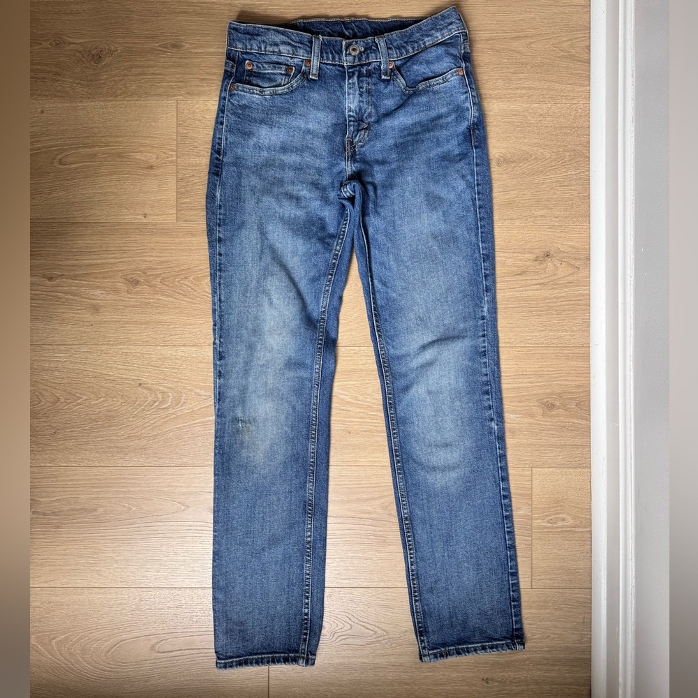 Levi's 514 Men's Straight Blue Jeans W29/L32 - Picture 7 of 9